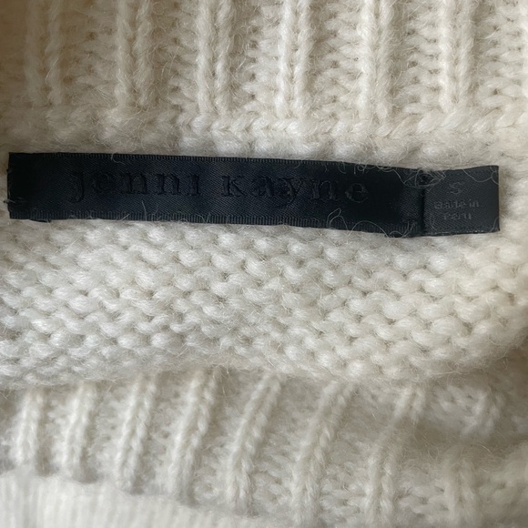 Jenni Kayne Alpaca Cocoon Crewneck in Size Small - Cream - Picture 5 of 6
